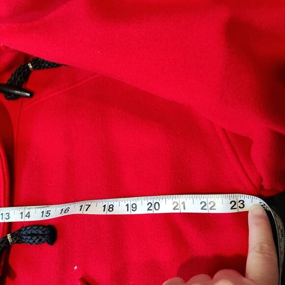Woolrich Vintage Red Wool Hooded Women’s Jacket Size Medium - Picture 7 of 9